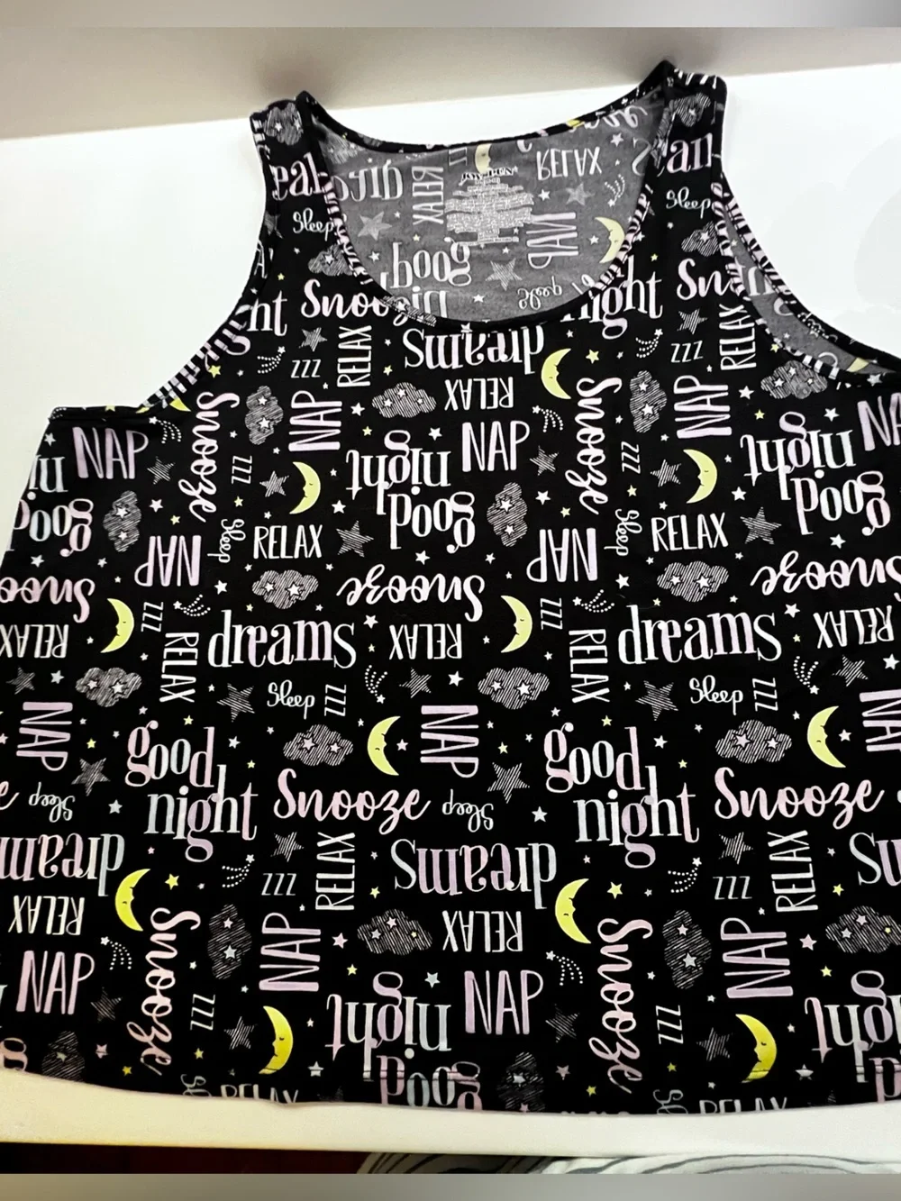 JOYSPUN WOMEN’S 2PC PJ SHORT/ TANK TOP SET SHORTS HAVE POCKETS. SIZE XL 16-18